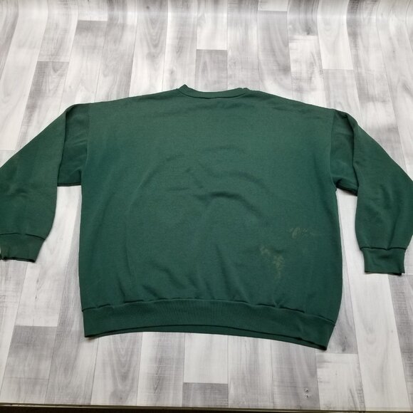 ✅VTG Riddell Helmet Green Bay Packers NFL Football Sweatshirt Men's XL *STAINED - Picture 2 of 14